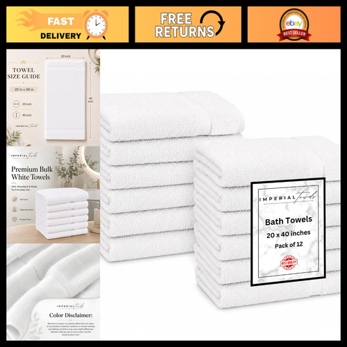White bath towels - bath, bulk