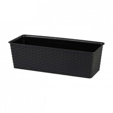Black Rattan Effect Planter