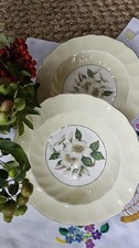 Vintage Floral Plate  2 Yellow Roses ~ Preloved Good Condition By Johnson Bros