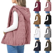 Ladies Hooded Waistcoat Women