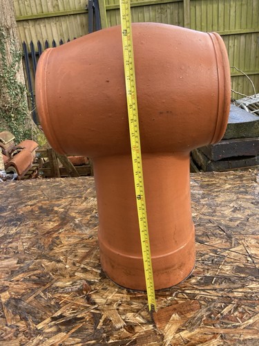 Chimney pot barrel red - red, clay