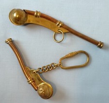 x2 Vintage BOSUN'S WHISTLES -