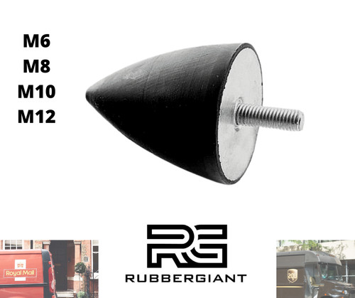 Conical rubber mount bumper - conical,