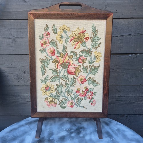 Vintage floral tapestry fire - floral,