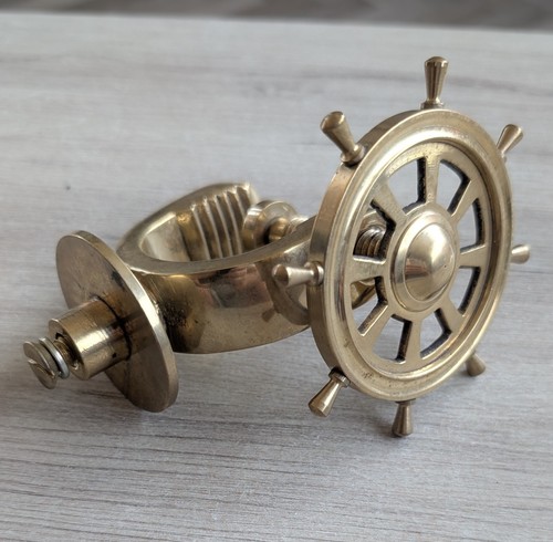 Unusual brass nautical ships - nautical,
