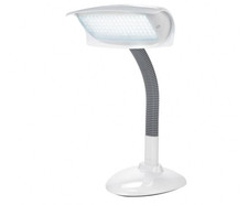 Lumie Desk Lamp SAD LED Light White Bright Flexible Seasonal Therapy Touch Dim