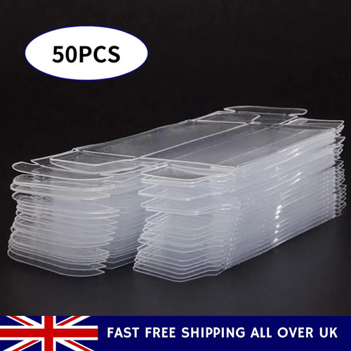 50pcs clear pvc display case - clear,