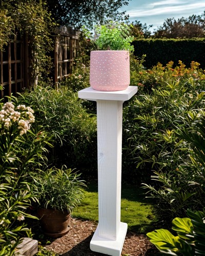 Garden wooden plant stand - plant,