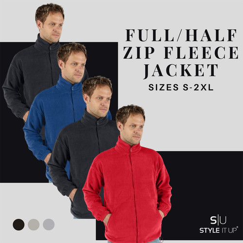 Mens fleece jacket - mens, full