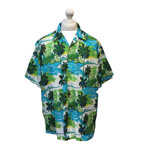 Hawaiian shirt green - hawaiian,