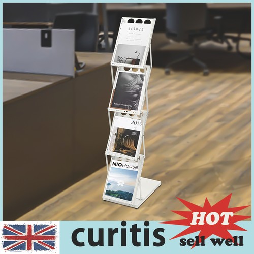 White brochure display - white,