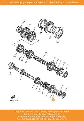 Yamaha circlip 99009 20400 - circlip,, 99009-20400