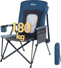 Folding Camping Chair for Adults High Back Heavy Duty 180KG Load Foldable Garden