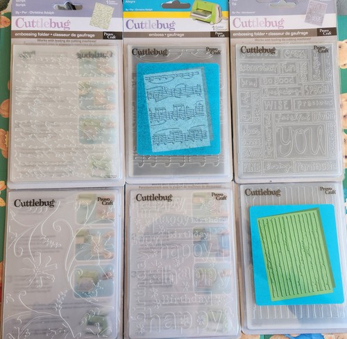 Cuttlebug embossing folders - cuttlebug,