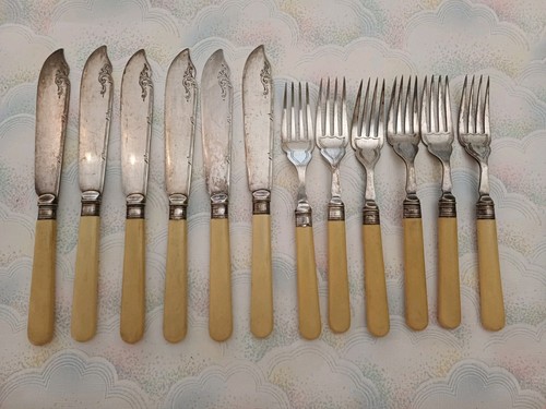 Antique cutlery epns engraved - antique,