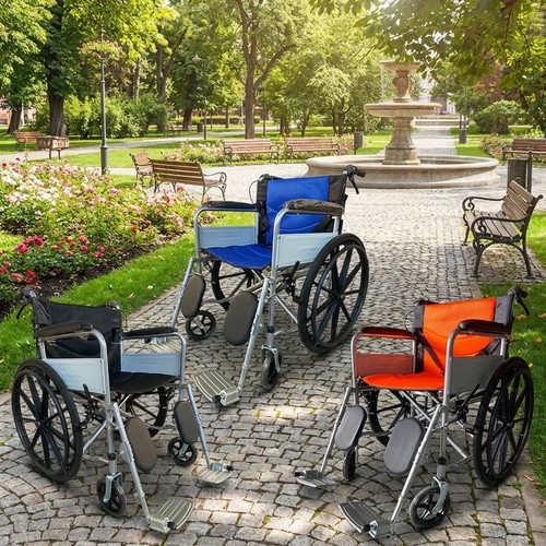 Wheels folding wheelchair - 24",
