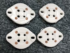 Four new AL811 silver plated 4-pin ceramic socket 811 811A 572 572B 866 2A3 etc
