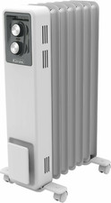 Dimplex Eco Radiator 1.5kW Oil Free ECR15 White Heater w/ Wheels 3 Heat Settings