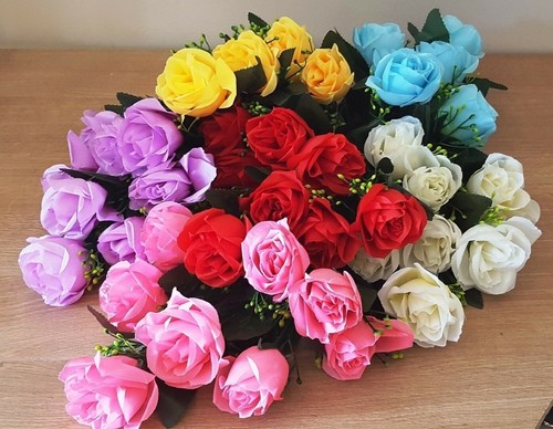 Artificial rose bouquet - rose, silk