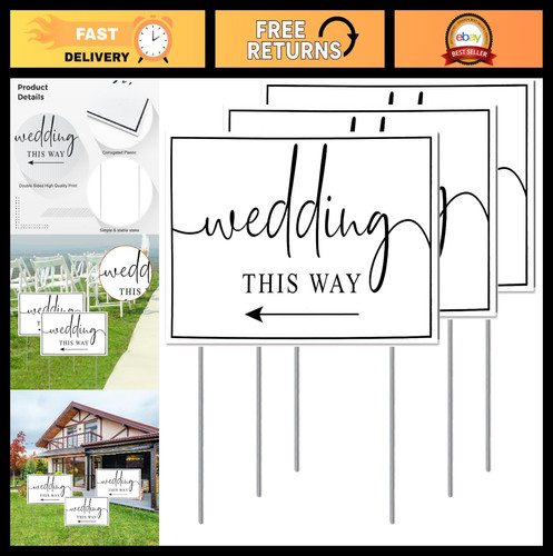 Wedding direction arrow - wedding, signs