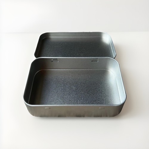 Rectangle metal storage tin - metal,