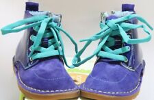 LIVIE & LUCA 'BARNUM' NAVY BLUE LEATHER BOOTIE SHOES SIZE UK 5 JR EU 22