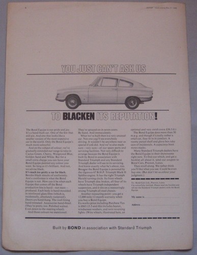 1966 bond equipe - 1966, original
