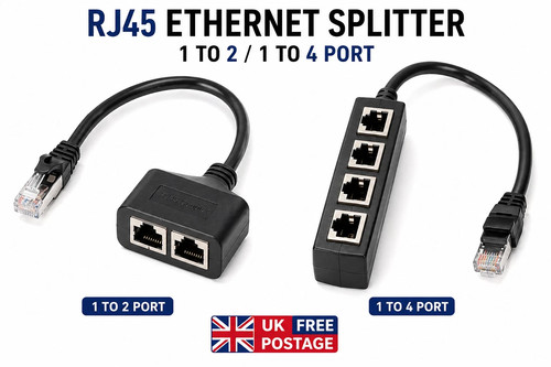 Rj45 ethernet splitter 2 - rj45, 1