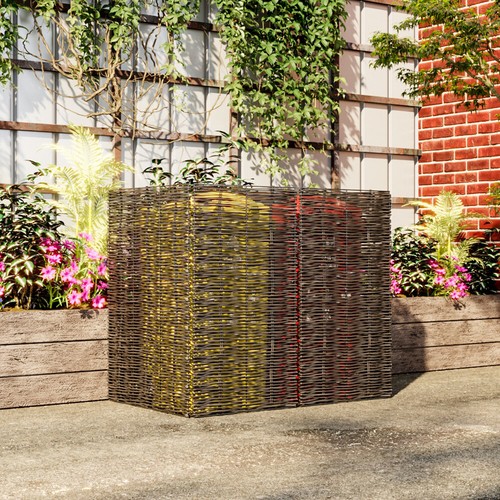 Double willow wheelie bin - willow,