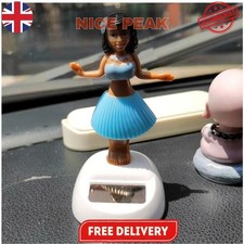 1pc Small Solar Powered Dancing Hula Girl for Car Dashboard Ornament Decoration