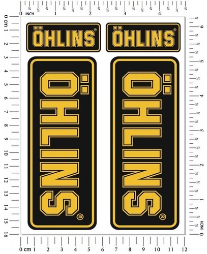 Ohlins fork shock stickers set - ohlins,