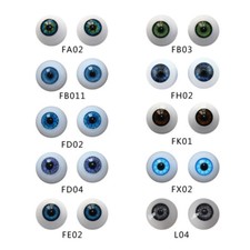 Half Round Acrylic Eyes for Reborn Doll Kits DIY BJD OOAK Doll Eye 18/20/22/24MM