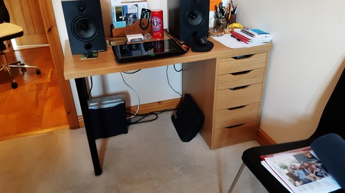 Light oak desk from ikea - oak,