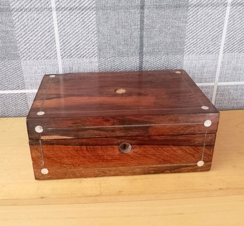 Vintage wooden lock trinket - vintage,