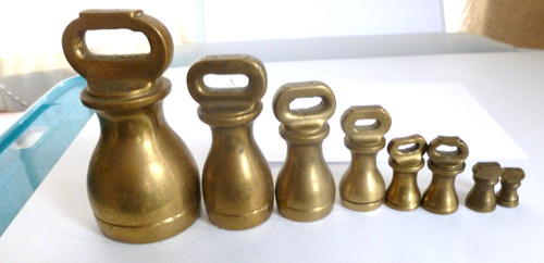 Vintage brass scale - 8,