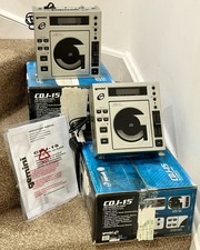 Pair Of Gemini CDJ-15 Professional DJ CD Players Boxed With Instructions