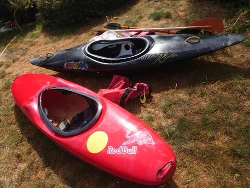 Kayaks paddles and life - and,