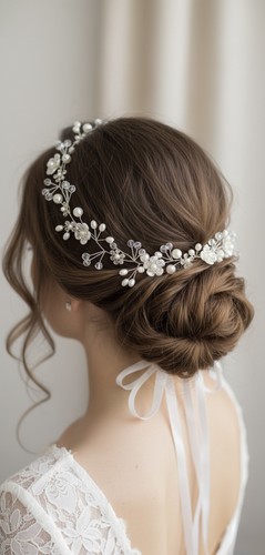 Bridal hair vine bridesmaids - bridal,
