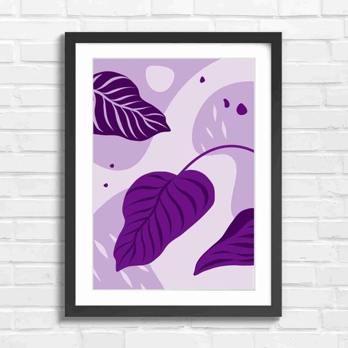 Pastel pink botanical - botanical, leaves