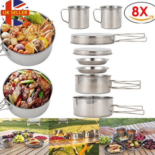 Camping cookware mess kit - mess, 8