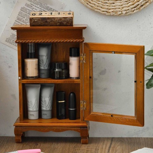 Small decor cabinet with glass - cabinet,