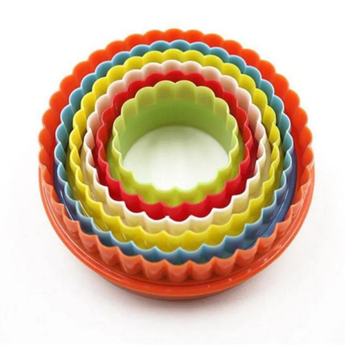 5pc round cookie cutter set - round,