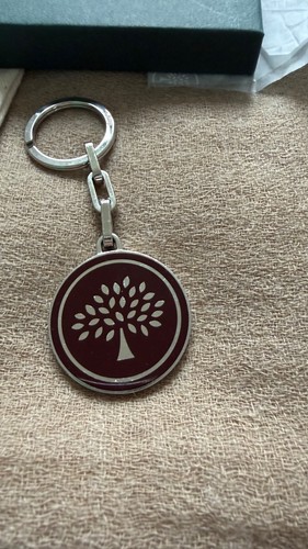 Mulberry round tree keyring - round,