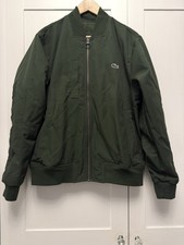 Lacoste Reversible Padded Bomber Jacket Green/Black Men’s Small