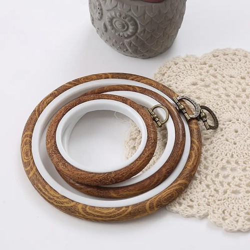 Cross stitch hoop embroidery - cross,