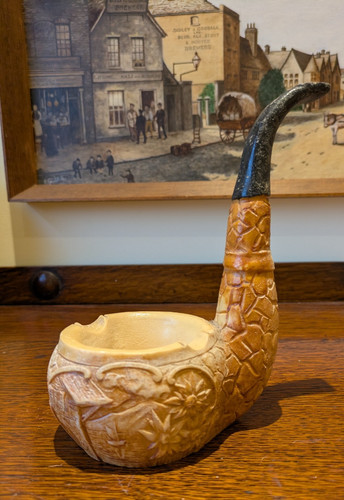 Large resin pipe - large, shaped