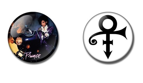 Prince 38mm button badge - prince,