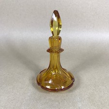 Vintage Amber Glass Perfume