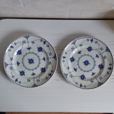 Johnson Brothers Denmark Blue Plate X2 Ceramic D 22cm Small Dinner Plate Floral