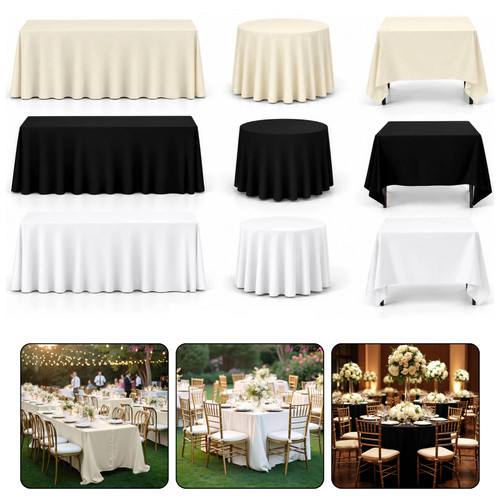 Tablecloth polyester rectangle - tablecloth,